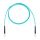 Шнур оптический коммутационный (патч-корд), FC-FC симплекс simplex OM3, нг(А)-HF, бирюзовый, 1,0 м Datarex DR-222221