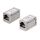 Адаптер проходной RJ45-RJ45 (8p8c), категория 5е, экранированный Cabeus CA-8p8c-C5e-SH