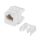 Вставка Keystone Jack RJ-45(8P8C), 180 градусов, категория 6A, Dual IDC (110&Krone type), белая Cabeus KJ-RJ45-Cat.6A-180