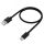 Кабель Micro USB, 0.15 м., черный, быстрая зарядка Greenconnect GCR-53610