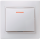 KVARTA Выключатель 1-клавишный с индикацией 10А ВС10-1-1-КБ белый IEK