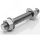 Шпилька 1/2''-13UNCх80 A320 L7 ASME B18.31.2 с 2мя гайками 1/2''-13UNC A194 Gr.7 ASME B18.2.2 ОМ Групп 1/2Х80/2ГASME