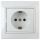 Розетка Intro Plano 1Э-202-01 с заземлением 2P+E Schuko, 16А-250В, IP20, СУ, без лапок, белый ЭРА Б0053952 Розетка Intro Plano 1Э-202-01 с заземлением 2P+E Schuko, 16А-250В, IP20, СУ, без лапок, белый ЭРА Б0053952