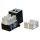 Вставка Keystone Jack RJ-45(8P8C) категория 5e черная Hyperline KJ9-8P8C-C5e-90-BK
