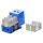 Вставка Keystone Jack RJ-45(8P8C) категория 5e синяя Hyperline KJ9-8P8C-C5e-90-BL