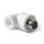 Угольник 20 х 1/2' НР комбинированный, полипропиленовый, белый PRO AQUA PA27008P