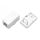 Корпус настенной розетки для установки 1-ой вставки типа Keystone Jack Hyperline SBB3-1-WH