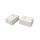 Корпус настенной розетки для установки 1-ой встав типа Keystone Jack Hyperline SBB4-1-WH