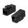 Адаптер проходной формата Keystone, RJ45-RJ45 (8p8c), категория 5е, неэкранированный Cabeus CA-KJ-8p8c-C5e