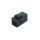 Адаптер проходной (coupler) RJ-45(8P8C) формата Keystone Jack Hyperline CA2-KJ-C5E-BK