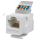 Keystone Jack 8P8C (RJ-45), UTP, Cat.5e. заделка без инструмента, белый СУПР 10-0312