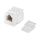 Вставка Keystone Jack, RJ-12(6P6C), без инструмента Toolless, белая Cabeus KJ-RJ12-Toolless