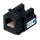 Вставка Keystone Jack, RJ-12(6P6C), угол 90 градусов, 110 IDC, черная Cabeus KJ-RJ12-90-BK