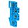 Колодка клеммная пружинная двойная JXB-ST-4 32А синяя EKF plc-jxb-st-4-4-2-blue