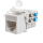 Keystone Jack 8P8C (RJ-45), UTP, Cat.5e. инструментальная заделка, белый СУПР 10-0313