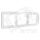 Рамка 3 поста Валери горизонтальная белая Универсал ВР003Г