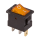 Выключатель клавишный 12V 15А (3с) ON-OFF желтый с подсветкой Mini REXANT 36-2172