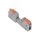 Клемма СМК 222-421R проходная разъемная 1 полюс серая 0,2-2,5/4мм2 REXANT 07-5261