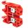 Колодка клеммная JXB-2.5/35 красная EKF plc-jxb-2.5/35r