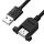 Удлинитель USB 2.0 AM на AF, 1.5 м., крепление подвинт, черный Greenconnect GCR-54747