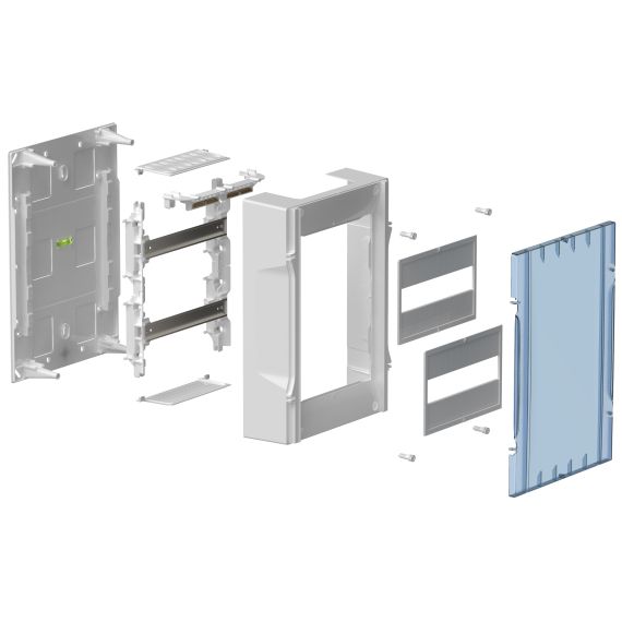 KREPTA Корпус пластиковый ЩРН-П-24 белая дверь IP40 IEK