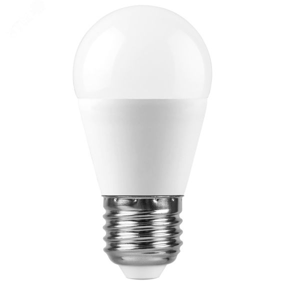 Лампа светодиодная LED 15вт Е27 белый матовый шар FERON 55213