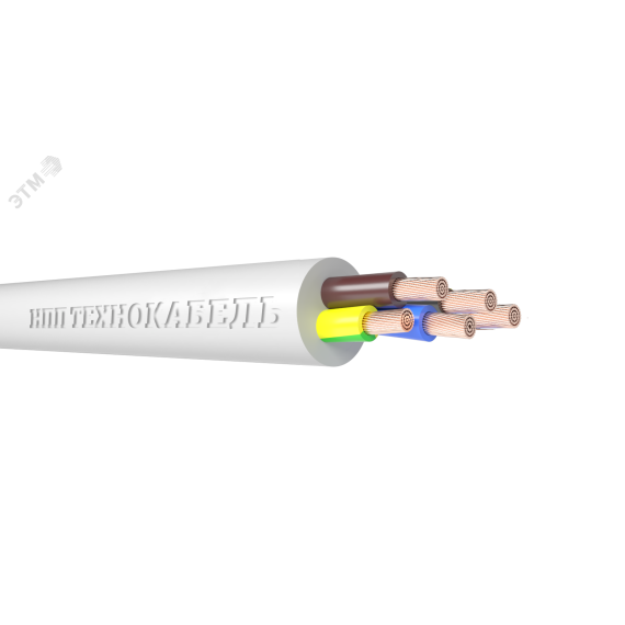 Провод ПВСнг(А)-LS 4х6+1х6  ТРТС ЦВЕТЛИТ КЗ 00-00136852
