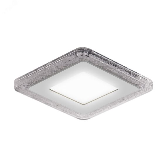 Светильник светодиодный встраиаемый LED ДВО 3+3 Вт 350 Лм 4000К IP20 d103х31 мм монт d80 мм Bubbles Gauss BL320