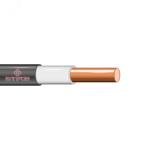 Кабель ВВГ нг(А)LS 1х6.0 0.66кВ коричневый (бухта) ЭлПром БП-00006094