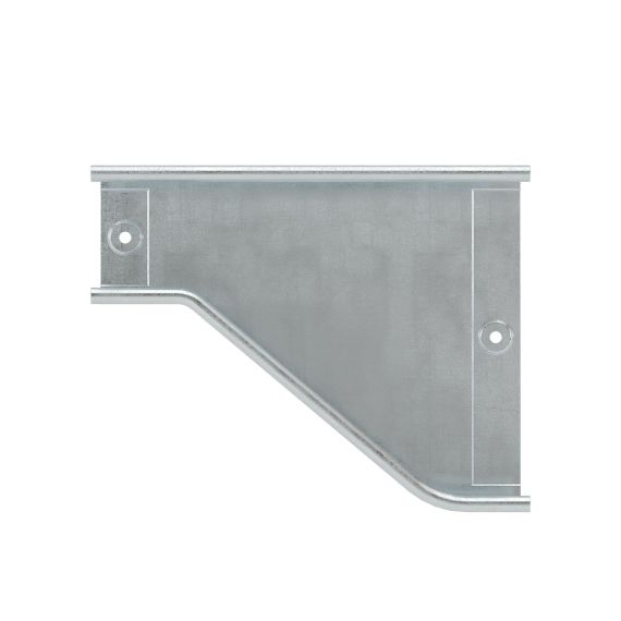 Переходник RRD правосторонний  500/300 H80 в комплекте с крепежнымиэлементами и соединительными пластинами, необходимыми для монтажа, цинк-ламельный