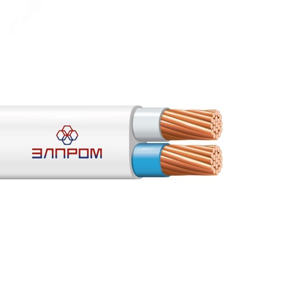 Провод силовой ПуГВВ 2х2.5 белый(100м) ТРТС ЭлПром БП-00012752