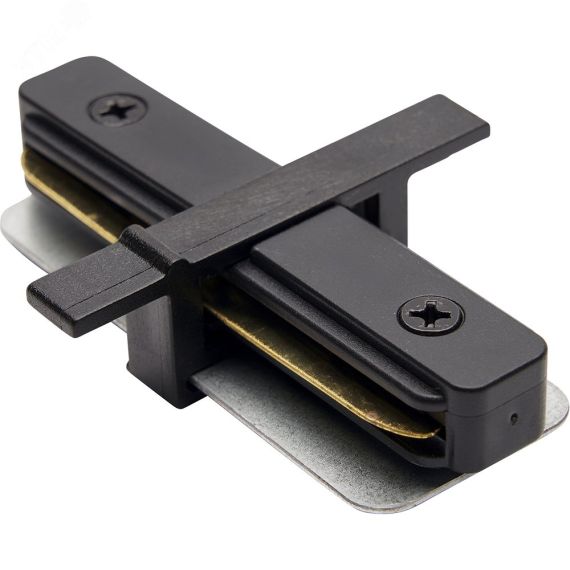 Коннектор прямой черный для встраиваемого шинопровода FERON 10358