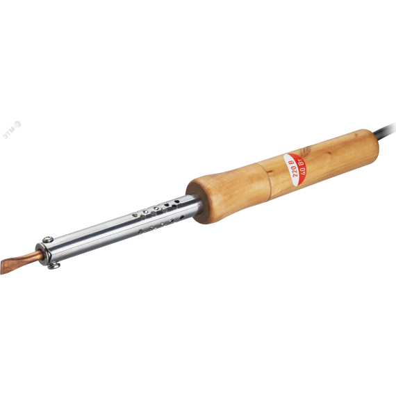 Паяльник ОНЛАЙТ 90 221 OSE-Pes06-40W-CP (дерево, клин прямой) Navigator Group 27670