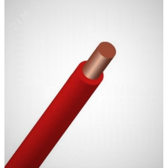 Провод ПУВ 1х1 красный 100м однопроволочный Электрокабель(ХКА) 100000087372030021