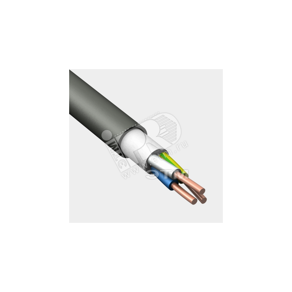 Кабель силовой ВВГнг(А)-LSLTx 3х6 (N. PE) - 0.66 Конкорд 6411