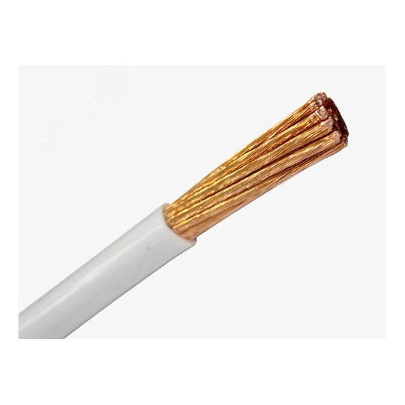 Провод силовой ПуГВВ 1х1 белый Электрокабель(ХКА) 100000088367030007