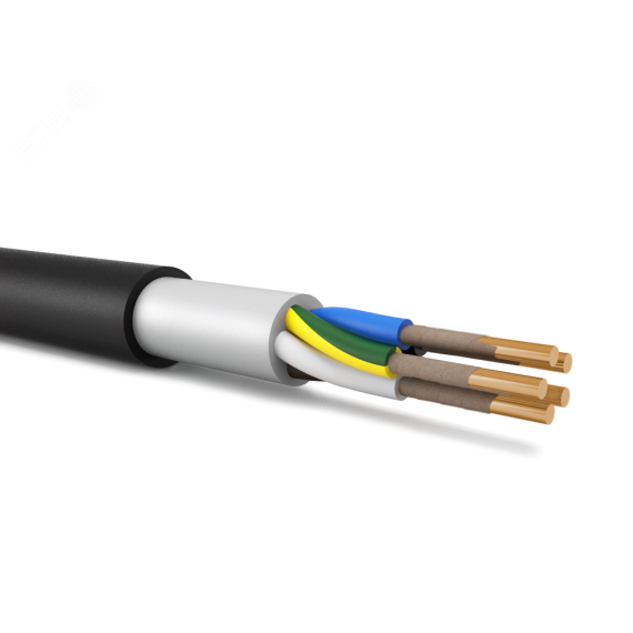 Кабель силовой ППГнг(A)-FRHF 5х35ок (N.PE)-0.660 однопроволочный ТРТС ЭНЕРГОКАБЕЛЬ ЭИЗМ1000195