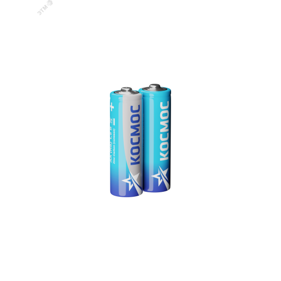 Батарейка R6 (АА) 1.5V Zinc carbon 2S в шринке КОСМОС KOCR6