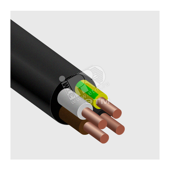 Кабель силовой  ВВГ-нг(А) 4х6 ТРТС Радиус TR3209