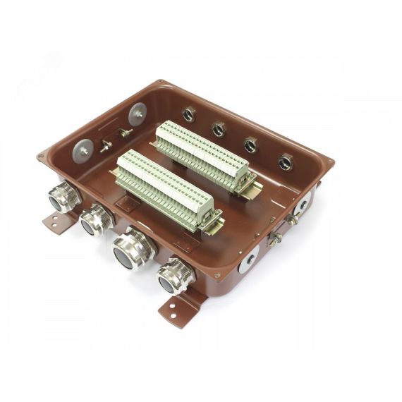 КЗНС-48 с латунными сальниками ( 8шт. сальников) ЗЭТА коробка клеммная ЗЭТА Новосибирск zeta30350