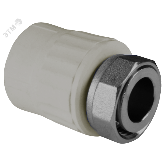 Муфта с накидной гайкой 20 х 1/2 (150/30)  СЕРАЯ VALFEX 10139020Г