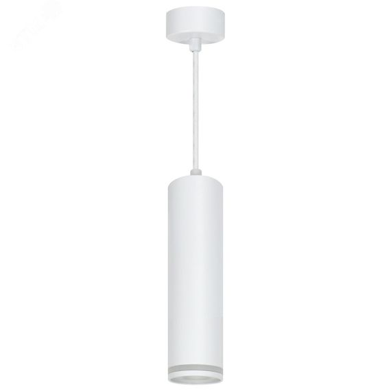 Светильник ДСО GU10 без лампы на подвесе белый FERON 48081