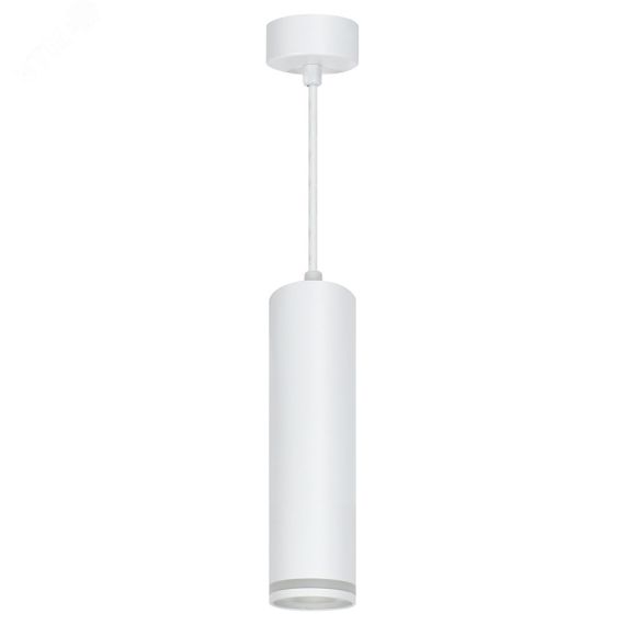 Светильник ДСО GU10 без лампы на подвесе белый FERON 48083