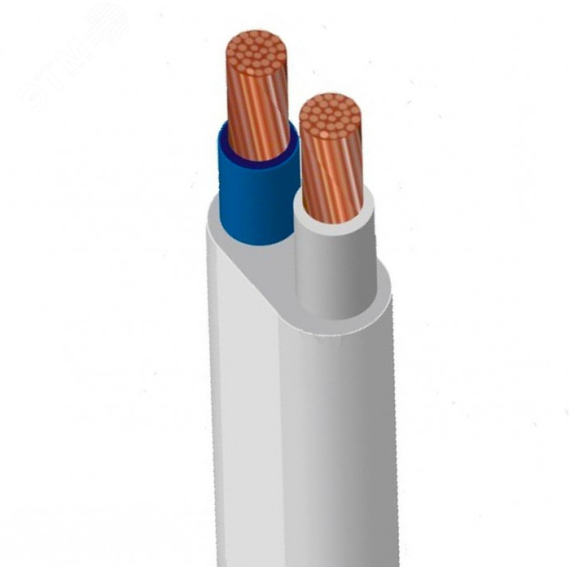 Провод ШВВП 3х0.75 белый ГОСТ Электрокабель(ХКА) 100000103571030006