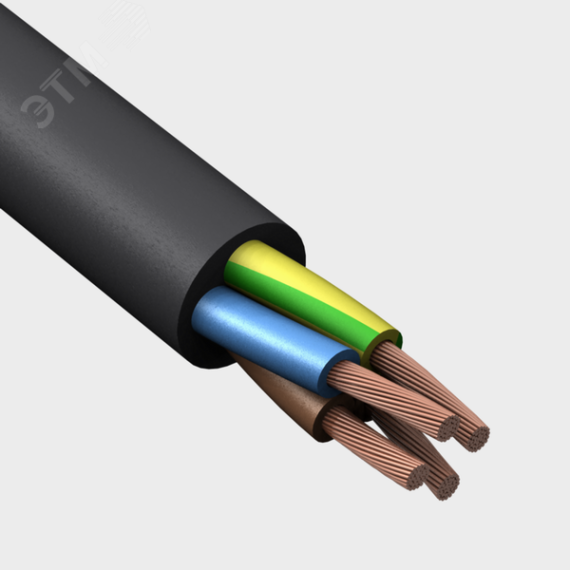 Провод ПВСнг(А)-LS 3х1,5+1x1,5 (ч) ТРТС Конкорд 4393