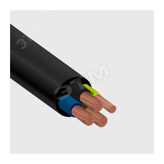 Кабель силовой КГ-ХЛ 3х10+1х6(PE)-220/380В-3 Электрокабель(ХКА) 100000876940030001