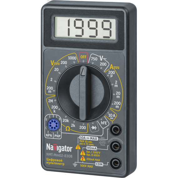 Мультиметр цифровой Navigator NMT-Mm02-830B (830B) Navigator Group 23919