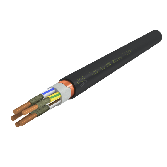 Кабель силовой ВВГЭнг(А)-FRLS 5х2.5 ок(N.PE)-0.66 Ч. бар Алюр 00-00006874