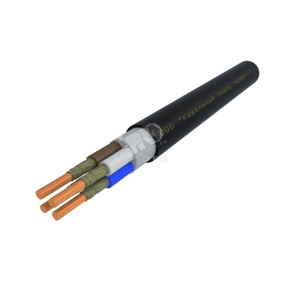 Кабель силовой ВВГнг(А)-FRLSLTx 4х10 (PE)-0.660 однопроволочный (барабан) Алюр 00-00004862