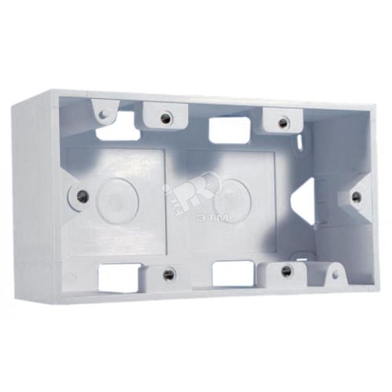 Коробка для настенного монтажа 80x148x45мм Hyperline 243646